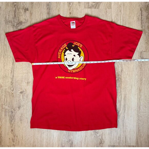 Fruit Of The Loom Average Joe's Gymnasium Red XL Dodgeball Movie Promo Tee - Picture 4 of 5